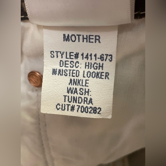 MOTHER High-Waist Looker Ankle Fray Leopard Skinny Jeans in Touch of Tiger 24 - Picture 9 of 10